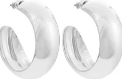 Bijou Brigitte Creolen|Chunky Hoops>Creolen - Silver Glow silber