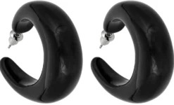 Bijou Brigitte Creolen>Creolen - Simple Black schwarz