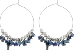 Bijou Brigitte Creolen>Creolen - Simple Lapis blau, silber
