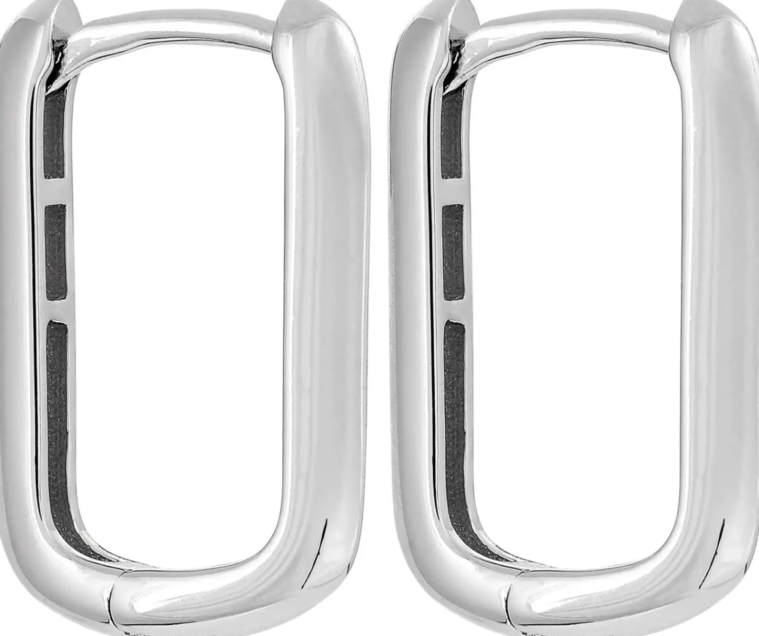 Bijou Brigitte Creolen|Ohrringe 925Er Silber>Creolen - Simple Square silber