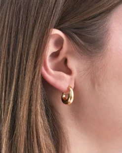 Bijou Brigitte Creolen|Ohrringe Gold>Creolen - Small Glow gold