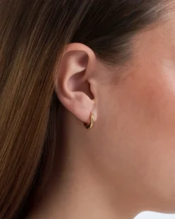 Bijou Brigitte Creolen|Ohrringe Gold>Creolen - Small Shine gold