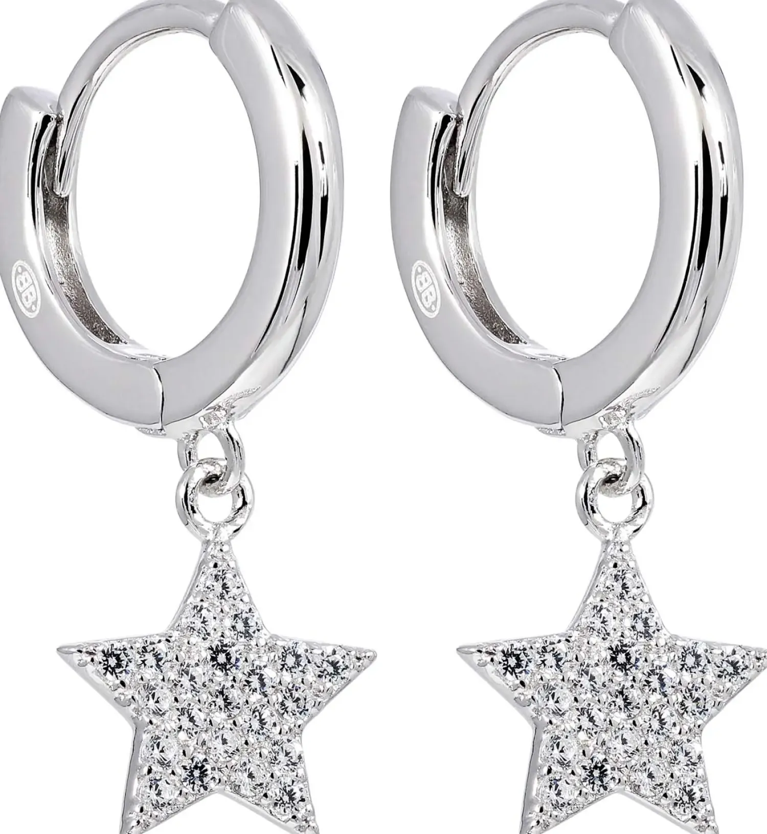 Bijou Brigitte Creolen|Ohrringe 925Er Silber>Creolen - Small Stars silber