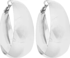 Bijou Brigitte Creolen|Chunky Hoops>Creolen - Smooth Silver silber