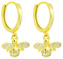 Bijou Brigitte Ohrringe 925Er Silber|Creolen>Creolen - Sparkeling Bee gold