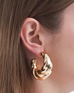 Bijou Brigitte Creolen|Chunky Hoops>Creolen - Statement Curl gold