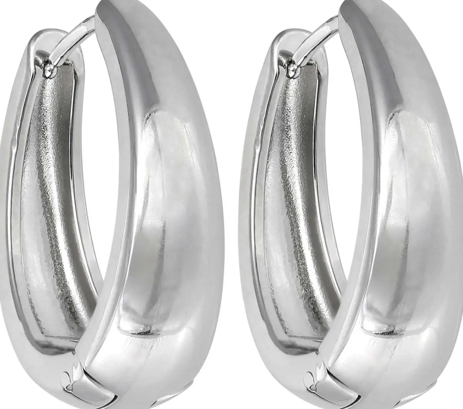 Bijou Brigitte Creolen|Edelstahlohrringe>Creolen - Steel Glamour silber