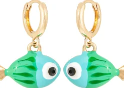 Bijou Brigitte Creolen|Maritimer Schmuck>Creolen - Sweet Ocean türkis, blau