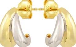 Bijou Brigitte Creolen|Ohrringe 925Er Silber>Creolen - Tasty Bicolor gold, silber