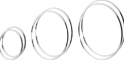 Bijou Brigitte Creolen>Creolen - Terzett / Silver silber