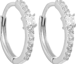 Bijou Brigitte Silver Crystals|Creolen>Creolen - Timeless Bliss silber