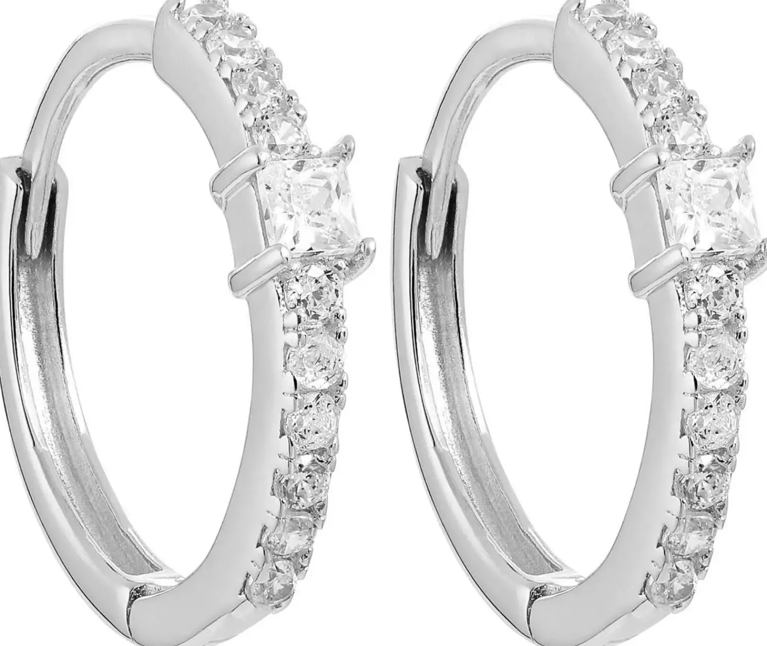 Bijou Brigitte Silver Crystals|Creolen>Creolen - Timeless Bliss silber
