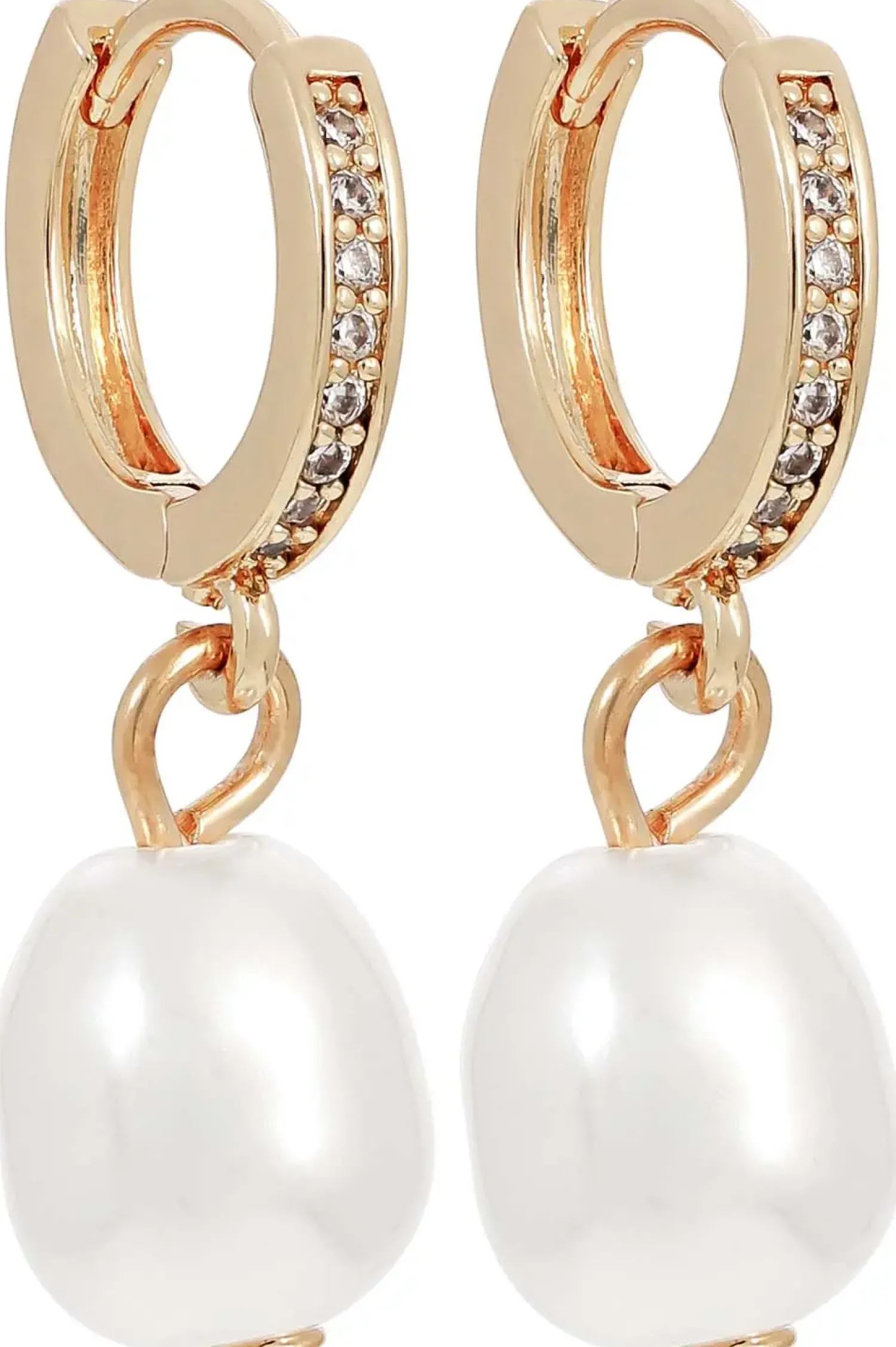 Bijou Brigitte Perlenschmuck|Brautohrringe>Creolen - Timeless Pearls gold, weiß