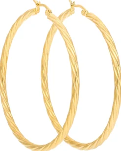Bijou Brigitte Edelstahlschmuck In Gold|Creolen>Creolen - Timeless Twist gold