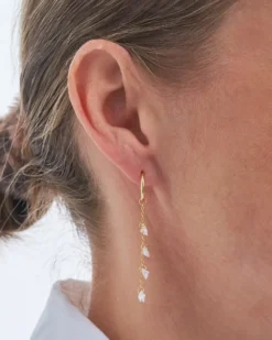 Bijou Brigitte Ohrringe Gold|Silver Crystals>Creolen - Tiny Stars gold