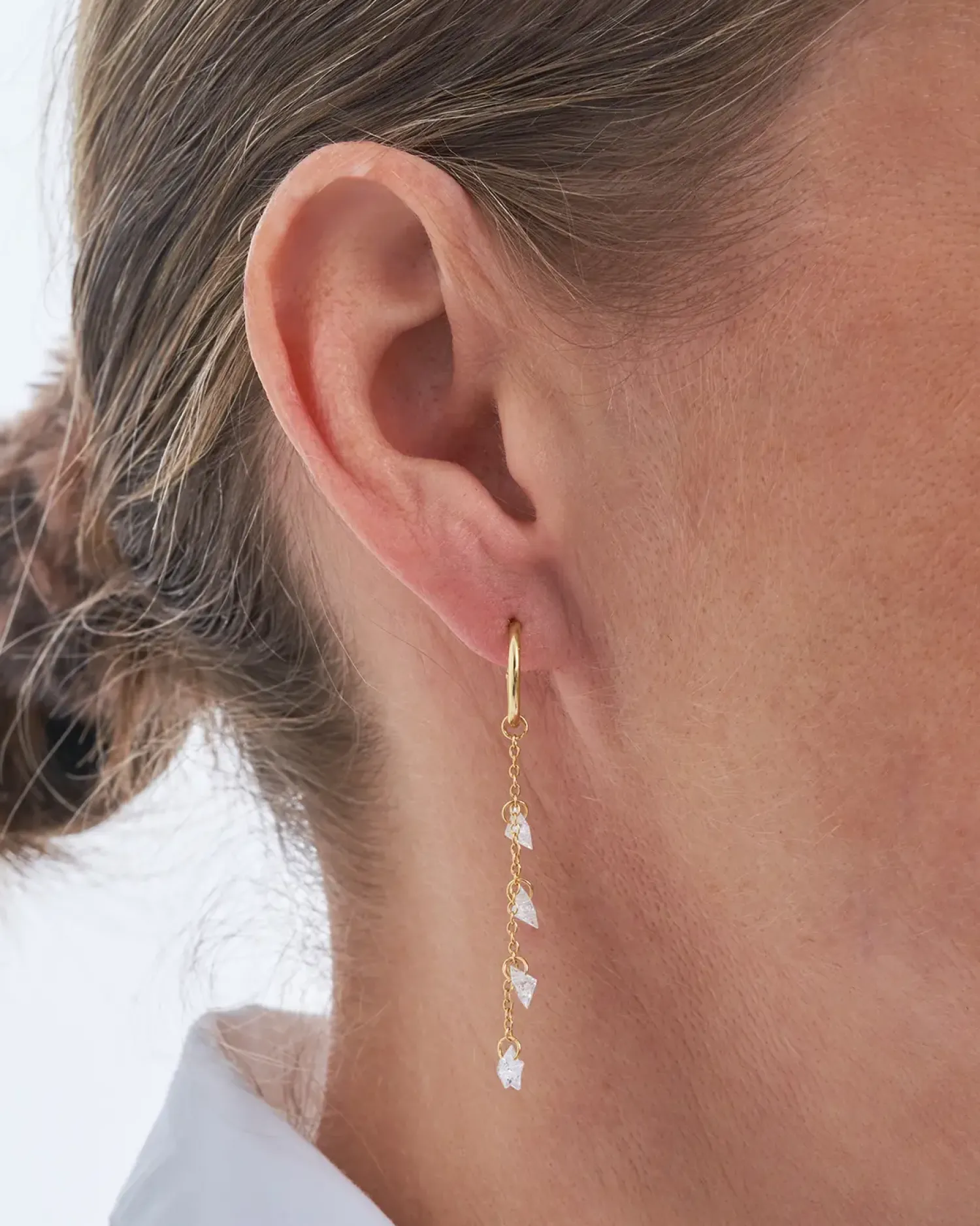 Bijou Brigitte Ohrringe Gold|Silver Crystals>Creolen - Tiny Stars gold