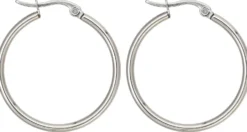 Bijou Brigitte Creolen|Edelstahlohrringe>Creolen - Trendy Silver silber