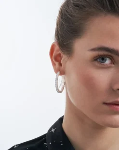Bijou Brigitte Creolen>Creolen - Trendy Zirkonia silber