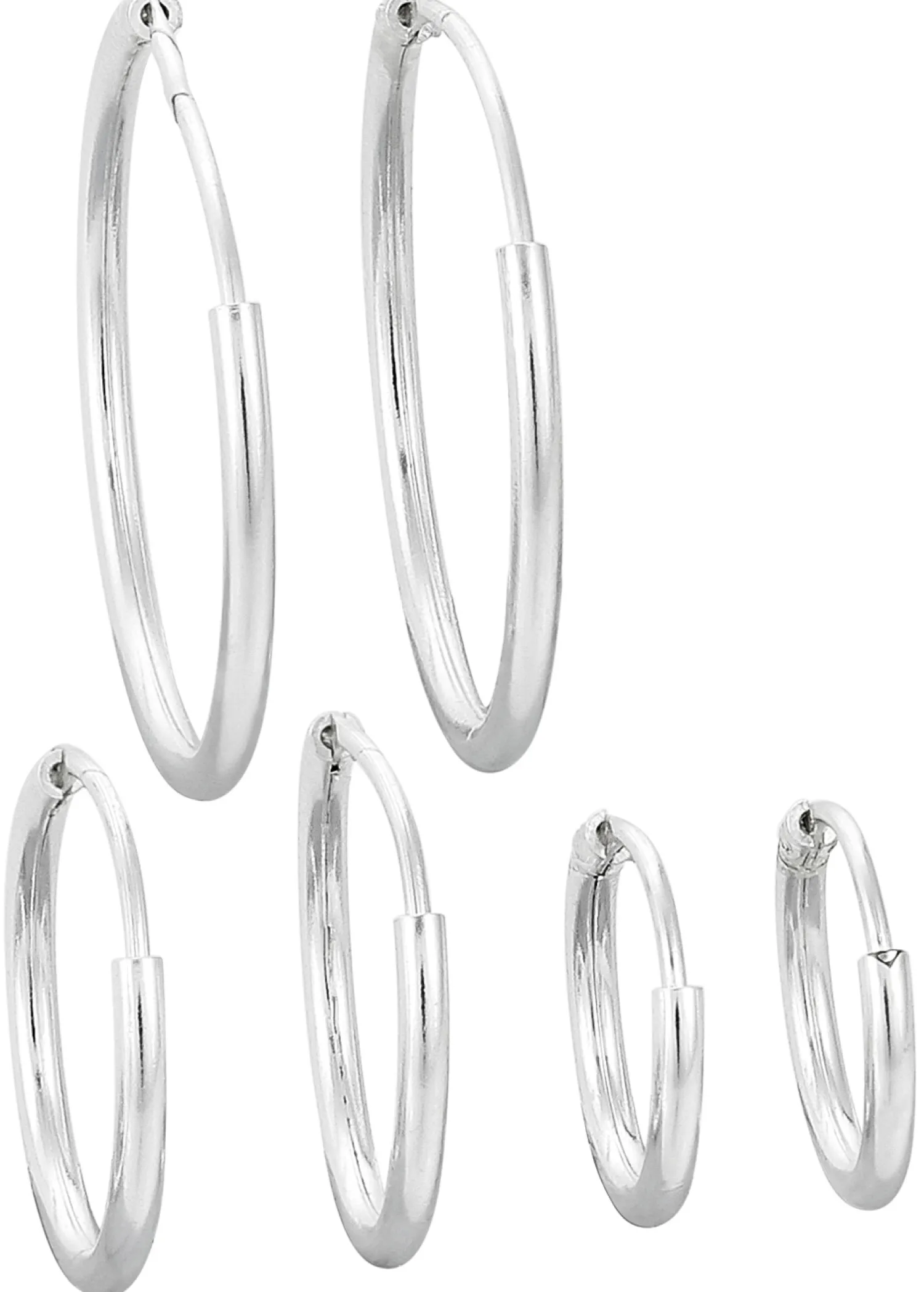 Bijou Brigitte Creolen|Ohrringe 925Er Silber>Creolen - Triple Silver silber