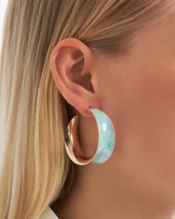 Bijou Brigitte Creolen>Creolen - Turquoise Shimmer türkis