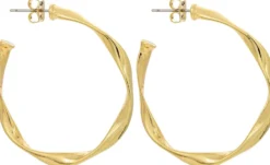 Bijou Brigitte Creolen|Ohrringe Gold>Creolen - Twisted Basic gold