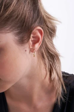 Bijou Brigitte Creolen|Ohrringe 925Er Silber>Creolen - Twisted Eyecatcher gold