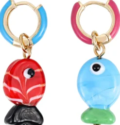 Bijou Brigitte Creolen|Maritimer Schmuck>Creolen - Underwater Friends blau, mehrfarbig