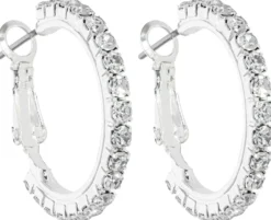 Bijou Brigitte Creolen|Hochzeitsgäste>Creolen - Wonderful Sparkle silber