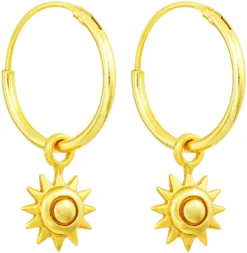 Bijou Brigitte Creolen|Ohrringe 925Er Silber>Creolen - Wonderful Sun gold