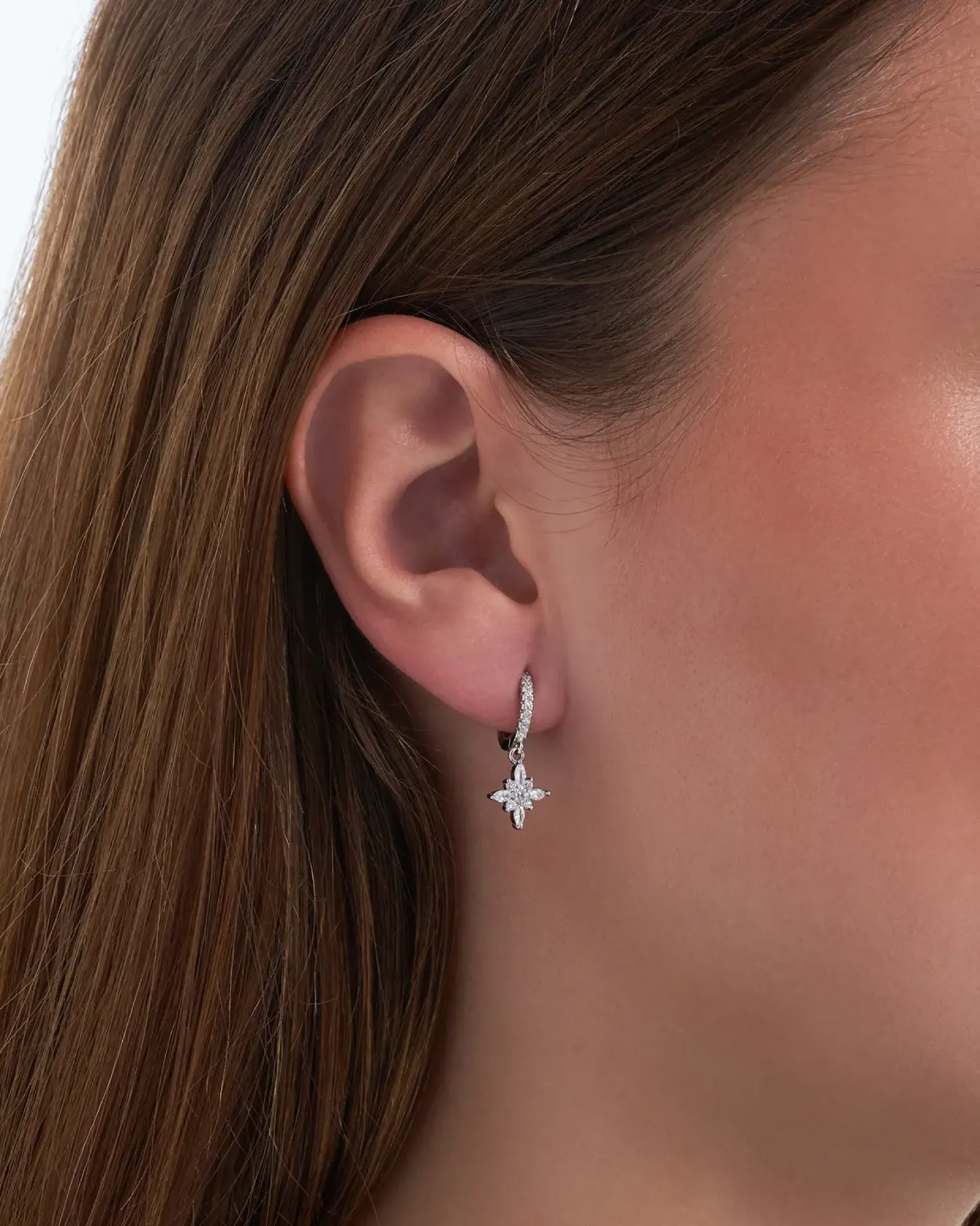 Bijou Brigitte Creolen|Ohrringe 925Er Silber>Creolen - Zirconia Stars silber