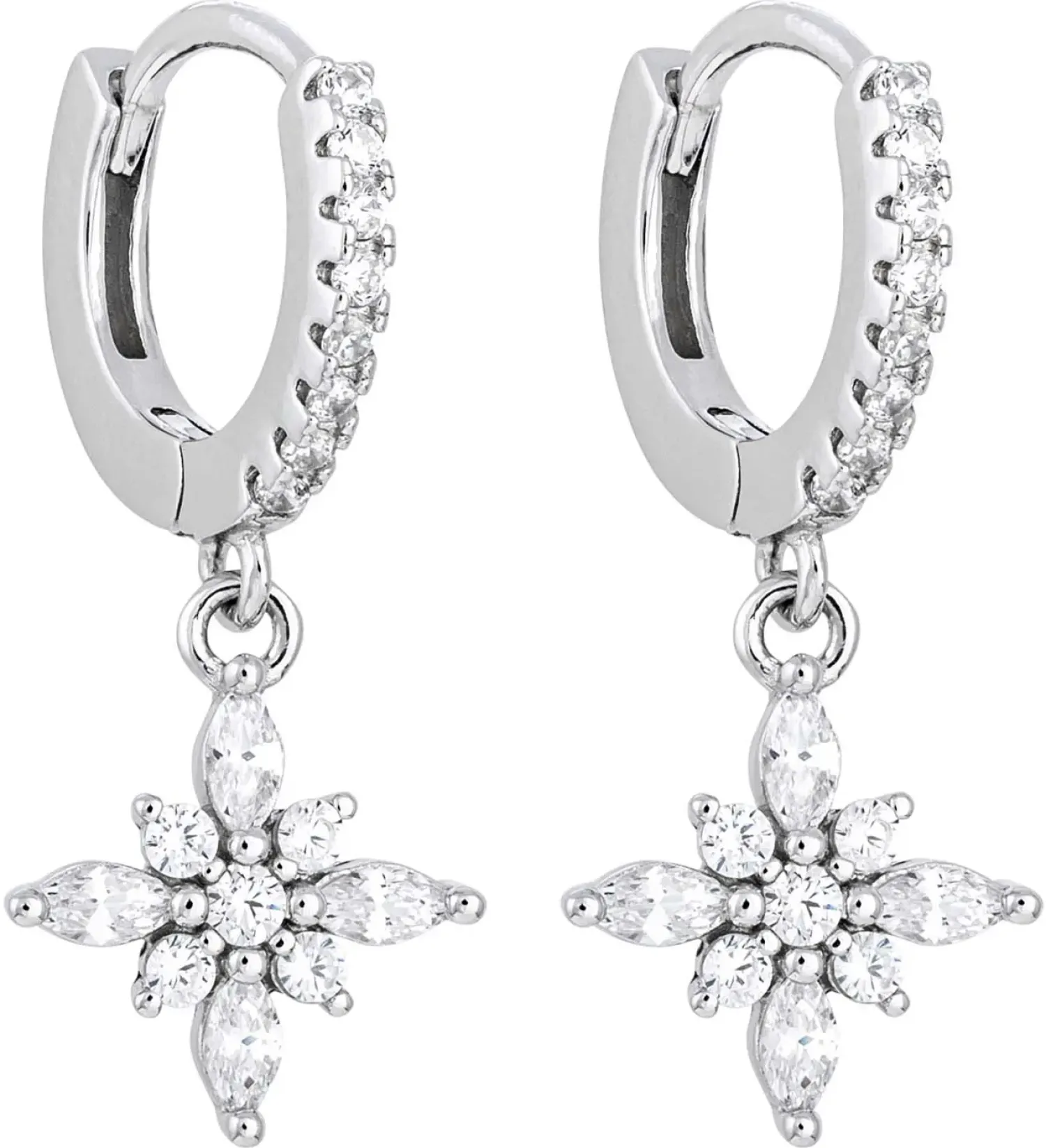 Bijou Brigitte Creolen|Ohrringe 925Er Silber>Creolen - Zirconia Stars silber