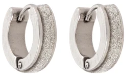 Bijou Brigitte Creolen>Creole - Silver Glitter silber