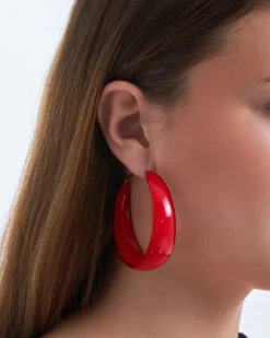 Bijou Brigitte Creolen|Chunky Hoops>Creole - Wonderful Red rot