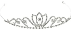 Bijou Brigitte Brauthaarschmuck|Brauthaarschmuck>Diadem - Glitter Princess silber