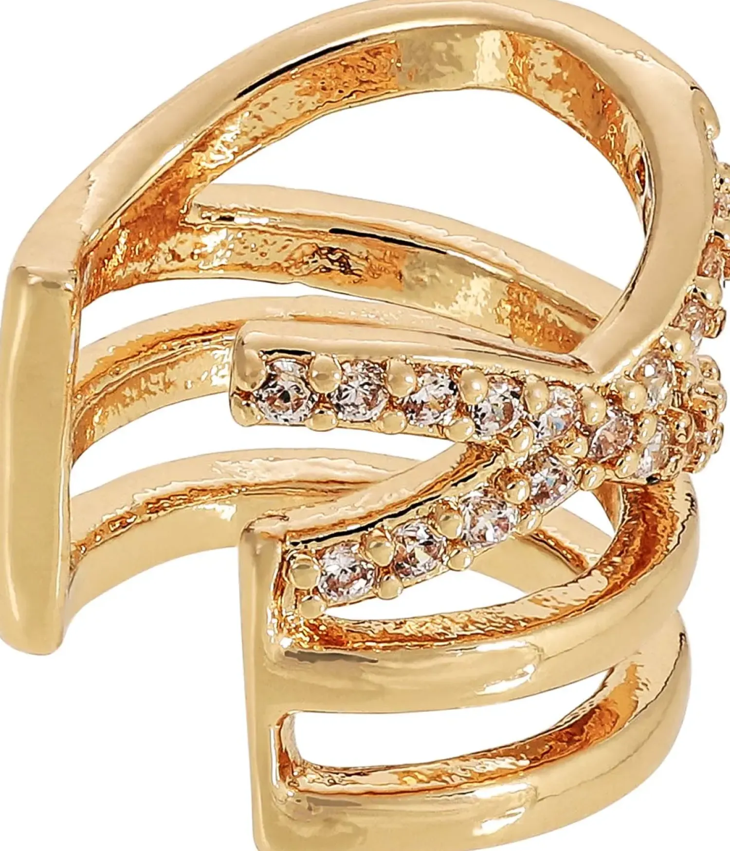 Bijou Brigitte Ohrringe Gold>Earcuff - en Glow gold
