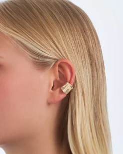 Bijou Brigitte Ohrringe Gold>Earcuff - Hammered gold