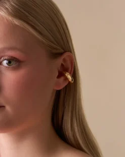 Bijou Brigitte Ohrringe Gold>Earcuff - Puffy gold