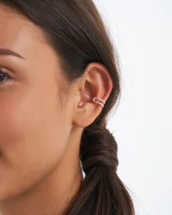 Bijou Brigitte Ohrringe 925Er Silber|Ohrringe 925Er Silber>Earcuff-Set - Silver Trio silber