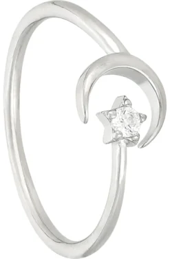 Bijou Brigitte Ringe 925Er Silber|Ringe 925Er Silber>Echtring - Cuddling Moon silber