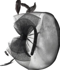 Bijou Brigitte Haarschleifen|Hochzeitsgäste>Fascinator - Black Beauty schwarz