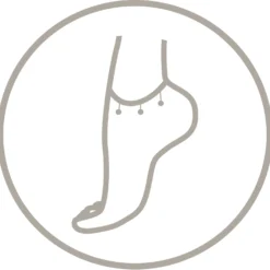 Bijou Brigitte Fußkettchen>Fußkettchen - Colorful Sparkles mehrfarbig