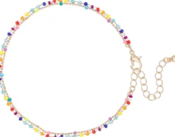 Bijou Brigitte Fußkettchen>Fußkettchen - Colorful Sparkles mehrfarbig