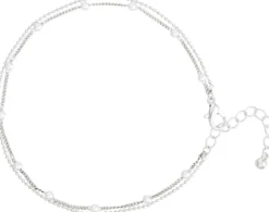 Bijou Brigitte Fußkettchen>Fußkettchen - Double Shine silber