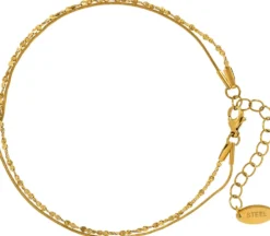 Bijou Brigitte Wasserfester Schmuck|Fußkettchen>Fußkettchen - Glossy Steel gold