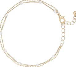 Bijou Brigitte Fußkettchen>Fußkettchen - Lovely Pearls gold