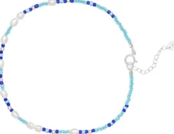Bijou Brigitte Perlenschmuck|Fußkettchen>Fußkettchen - Ocean Colors weiß, blau