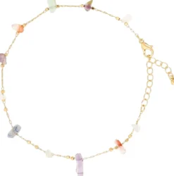 Bijou Brigitte Fußkettchen>Fußkettchen - Pastel Gem gold, mehrfarbig