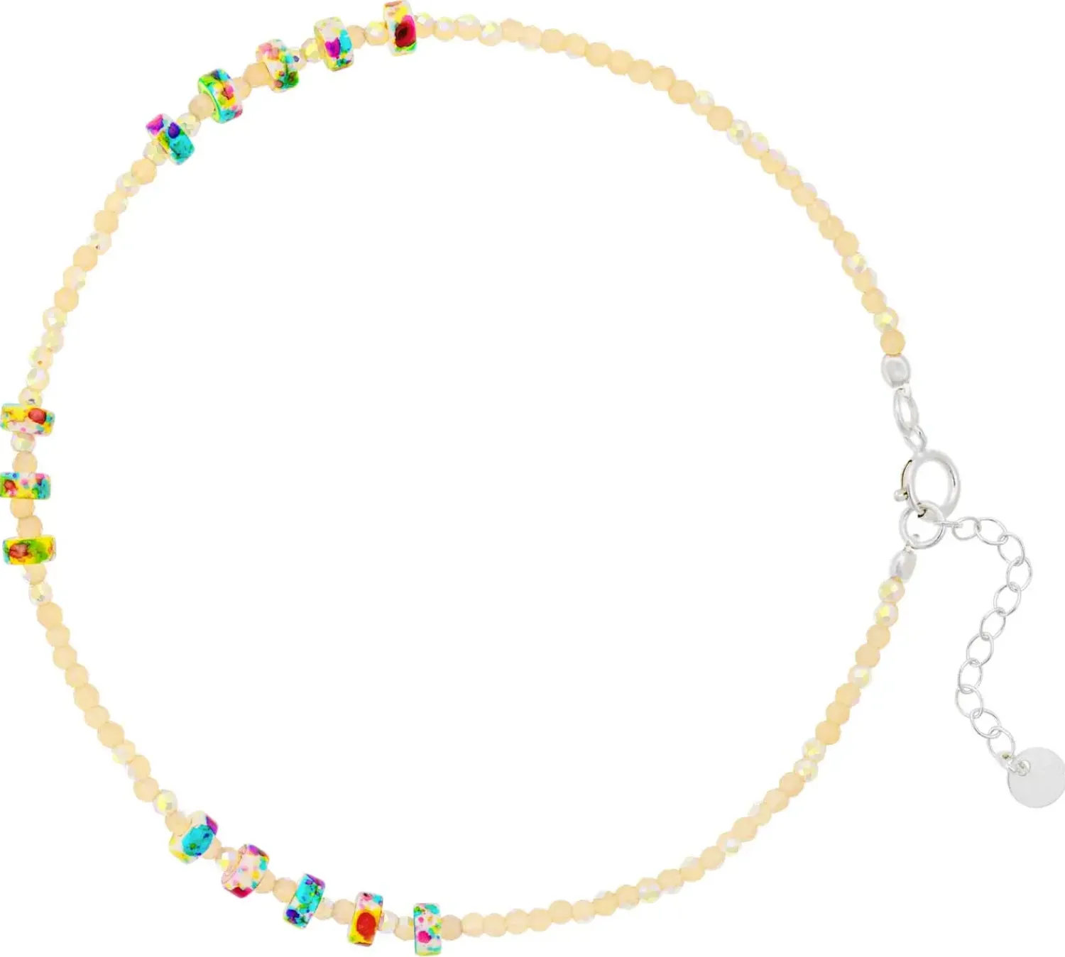 Bijou Brigitte Fußkettchen>Fußkettchen - Rainbow Glitter mehrfarbig