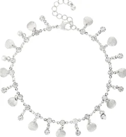 Bijou Brigitte Fußkettchen|Maritimer Schmuck>Fußkettchen - Silver Shell silber