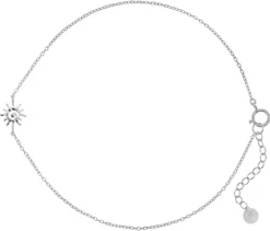Bijou Brigitte Fußkettchen>Fußkettchen - Spiral Sun silber